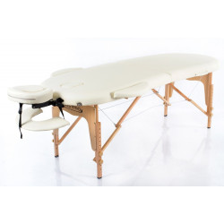 RestPro Classic Oval 2 Cream Κρεβάτι "LUX" Μασάζ Φυσικοθεραπείας Βαλίτσα
